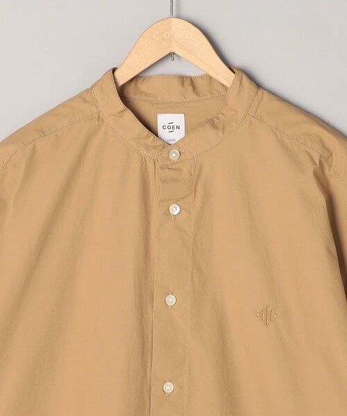 coen（コーエン）の「サイドポケットタイプライターシャツ（シャツ/ブラウス・メンズ・ブラック/ベージュ・M/XL/L）」の5枚目の写真