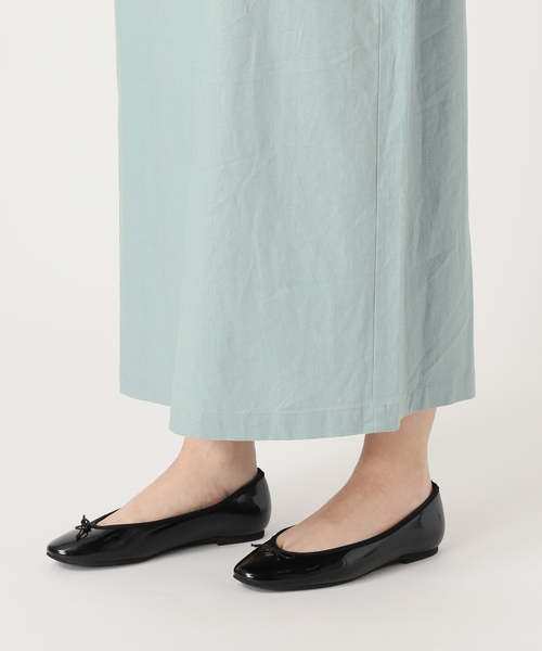 リネンレーヨンノースリーブナローワンピース（ワンピース