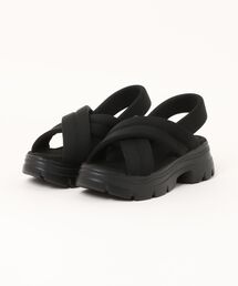 a.v.v | a.v.v / パデッド クロスデザインサンダル(サンダル)