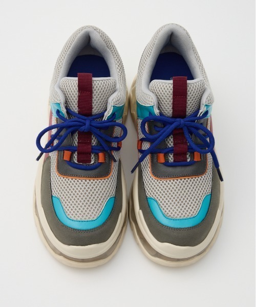 RODEO CROWNS WIDE BOWL（ロデオクラウンズワイドボウル）の「クリアソール ボリュームスニーカー（スニーカー・レディース・マルチ/オフホワイト/ブラック・LARGE/MEDIUM）」の12枚目の写真