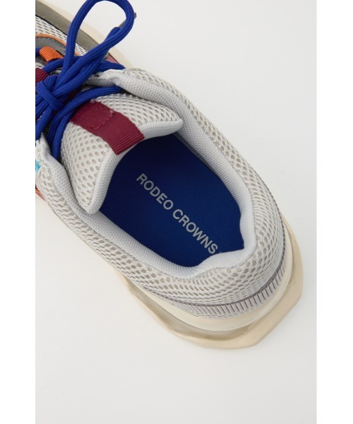 RODEO CROWNS WIDE BOWL（ロデオクラウンズワイドボウル）の「クリアソール ボリュームスニーカー（スニーカー・レディース・マルチ/オフホワイト/ブラック・LARGE/MEDIUM）」の9枚目の写真