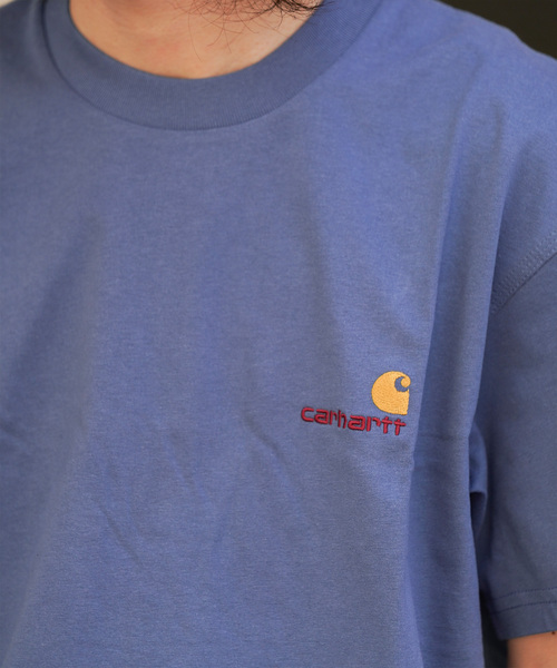 JOINT WORKS（ジョイントワークス）の「Carhartt / カーハートダブルアイピー S/S AMERICAN SCRIPT T-SHIRT（Tシャツ/カットソー・メンズ・グレー/ホワイト/ブラック/ブルー/グリーン・SMALL/MEDIUM/LARGE）」の5枚目の写真