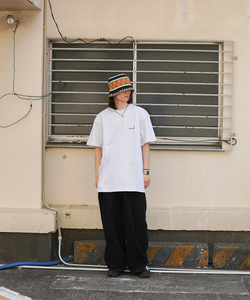 JOINT WORKS（ジョイントワークス）の「Carhartt / カーハートダブルアイピー S/S AMERICAN SCRIPT T-SHIRT（Tシャツ/カットソー・メンズ・グレー/ホワイト/ブラック/ブルー/グリーン・SMALL/MEDIUM/LARGE）」の22枚目の写真