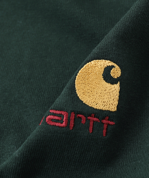 JOINT WORKS（ジョイントワークス）の「Carhartt / カーハートダブルアイピー S/S AMERICAN SCRIPT T-SHIRT（Tシャツ/カットソー・メンズ・グレー/ホワイト/ブラック/ブルー/グリーン・SMALL/MEDIUM/LARGE）」の18枚目の写真