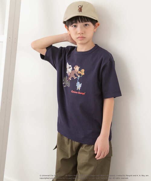 URBAN RESEARCH DOORS（アーバンリサーチドアーズ）の「『別注』おさるのジョージTシャツ(KIDS)（Tシャツ/カットソー・キッズ・アイボリー/ネイビー・105/120/135）」の7枚目の写真