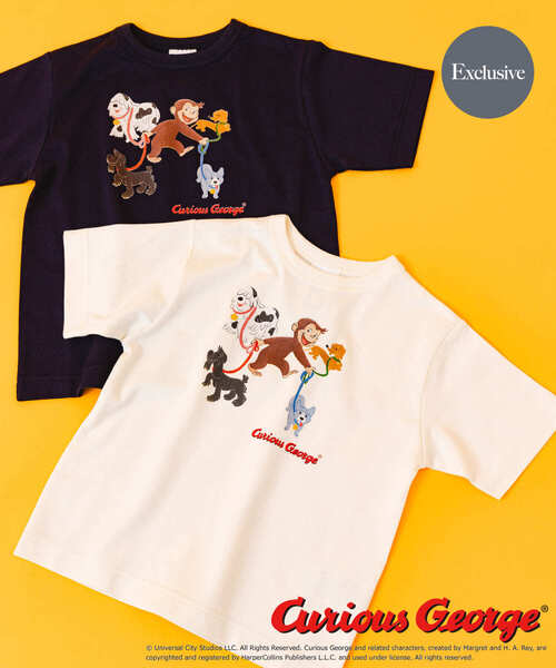 URBAN RESEARCH DOORS（アーバンリサーチドアーズ）の「『別注』おさるのジョージTシャツ(KIDS)（Tシャツ/カットソー・キッズ・アイボリー/ネイビー・105/120/135）」の11枚目の写真