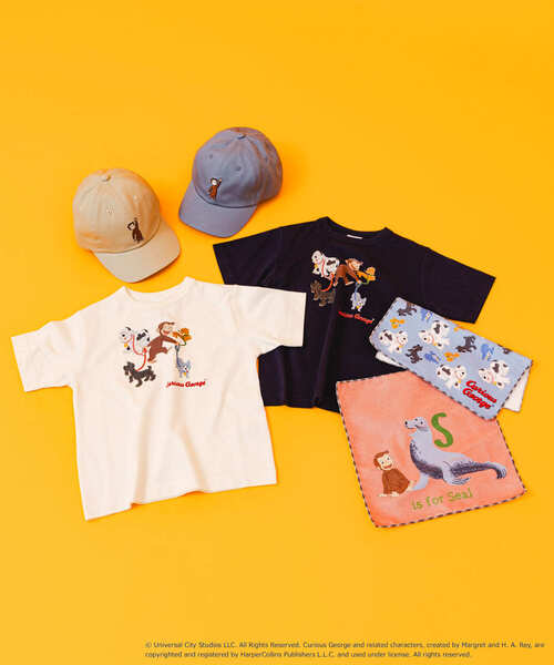 URBAN RESEARCH DOORS（アーバンリサーチドアーズ）の「『別注』おさるのジョージTシャツ(KIDS)（Tシャツ/カットソー・キッズ・アイボリー/ネイビー・105/120/135）」の12枚目の写真