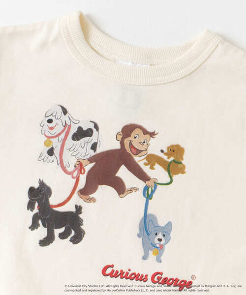 URBAN RESEARCH DOORS（アーバンリサーチドアーズ）の「『別注』おさるのジョージTシャツ(KIDS)（Tシャツ/カットソー・キッズ・アイボリー/ネイビー・105/120/135）」の18枚目の写真