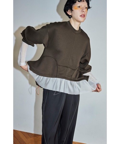トップス OMMO MESH DOCKING WAVE TOP OMMO ONLINE STORE / MESH DOCKING WAVE TOP