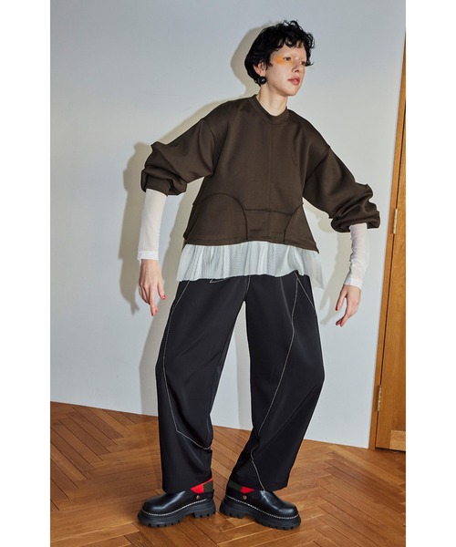 【OMMO】MESH DOCKING WAVE TOP OMMO ONLINE STORE / MESH DOCKING WAVE TOP