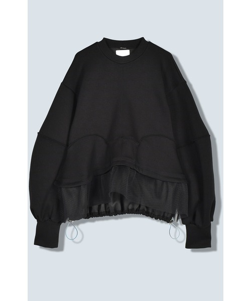 トレーナー スウェット MESH DOCKING WAVE TOP レディース MESH DOCKING WAVE TOP（スウェット）｜OMMO（オーエムエムオー