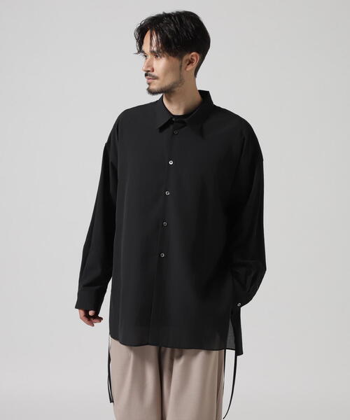 Toironier（トワロニエ）の「Toironier/トワロニエ/Sheer Loose Shirt（シャツ/ブラウス・メンズ・ブラック/ホワイト・F）」の18枚目の写真