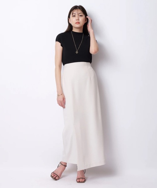 Mystrada（マイストラーダ）の「スリットジャージスカート（スカート・レディース・ブラック/ミント/グレー/オフホワイト/レッド系その他3・36/38/34）」の13枚目の写真