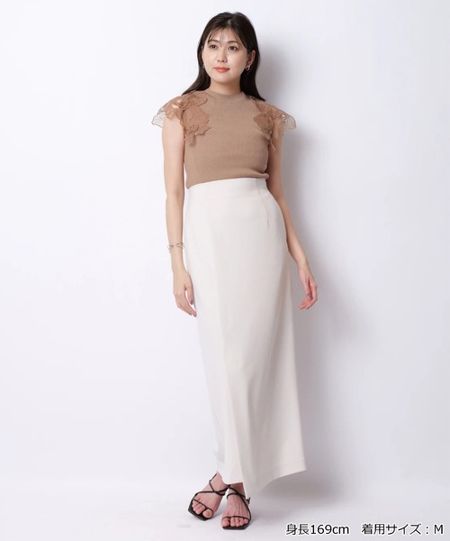 Mystrada（マイストラーダ）の「スリットジャージスカート（スカート・レディース・ブラック/ミント/グレー/オフホワイト/レッド系その他3・36/38/34）」の14枚目の写真