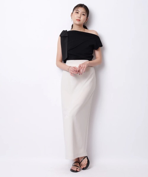 Mystrada（マイストラーダ）の「スリットジャージスカート（スカート・レディース・ブラック/ミント/グレー/オフホワイト/レッド系その他3・36/38/34）」の17枚目の写真