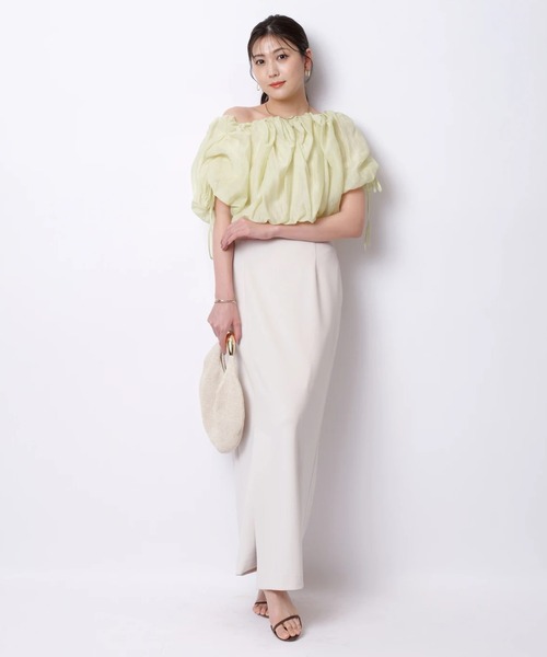 Mystrada（マイストラーダ）の「スリットジャージスカート（スカート・レディース・ブラック/ミント/グレー/オフホワイト/レッド系その他3・36/38/34）」の19枚目の写真