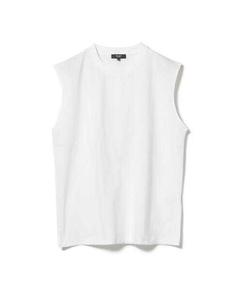 BEAMS HEART（ビームスハート）の「テック ノースリーブ【吸水速乾・UVカット・耐塩素】（Tシャツ/カットソー・メンズ・チャコールグレー/ホワイト・SMALL/LARGE/MEDIUM）」の2枚目の写真