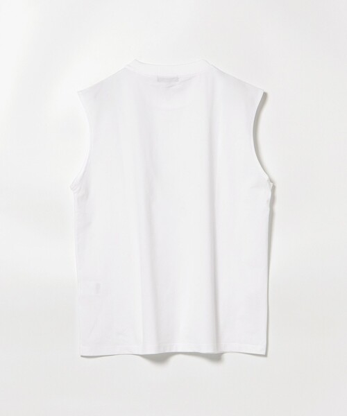 BEAMS HEART（ビームスハート）の「テック ノースリーブ【吸水速乾・UVカット・耐塩素】（Tシャツ/カットソー・メンズ・チャコールグレー/ホワイト・SMALL/LARGE/MEDIUM）」の9枚目の写真