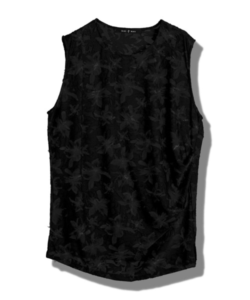 NO ID.（ノーアイディ）の「【NO ID.】Drape Sleeveless Pullover / ドレープ スリーブレス プルオーバー（Tシャツ/カットソー・メンズ・ホワイト/ブラック・ONE SIZE）」の11枚目の写真