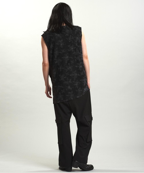 NO ID.（ノーアイディ）の「【NO ID.】Drape Sleeveless Pullover / ドレープ スリーブレス プルオーバー（Tシャツ/カットソー・メンズ・ホワイト/ブラック・ONE SIZE）」の17枚目の写真