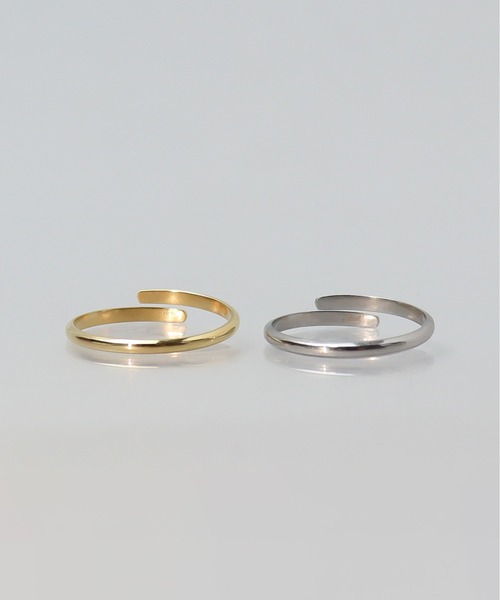 ieLS(イエルズ)の「金属アレルギー対応「ieLS」ステンレス 2mmシンプルフリーリング(リング・レディース・ゴールド/シルバー・FREE)」の2枚目の写真