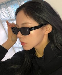 MUCENT(Zg)́y{/WEBzMUCENT(Zg)/UVJbg I[o^ EFg^ S TOX jZbNX/SIGNATURE LOGO POINT SUNGLASSES UNISEX(TOX)
