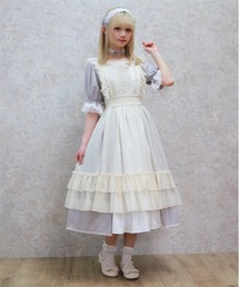 N*g様 Chalmiere シャルミエール フリルロングワンピース サックス フリルロングワンピース【受注生産】 | Chalmiere │ axes femme