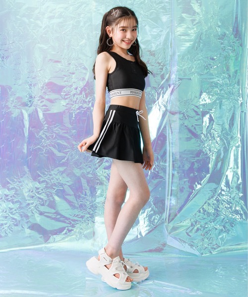 D&G BEACHWEAR ジュース柄 肩紐 リボン タンクトップ ピンク Mの通販
