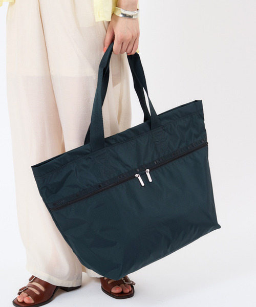 CARLIN ZIP TOP TOTE BAG ミッドナイトグリーン（トートバッグ
