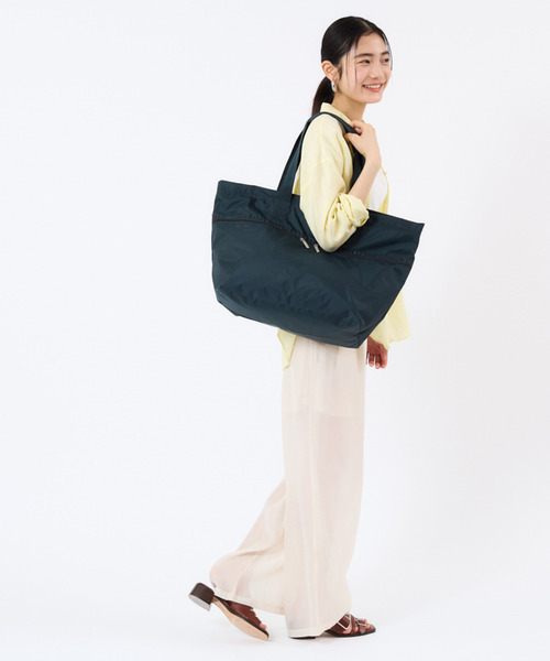 CARLIN ZIP TOP TOTE BAG ミッドナイトグリーン（トートバッグ