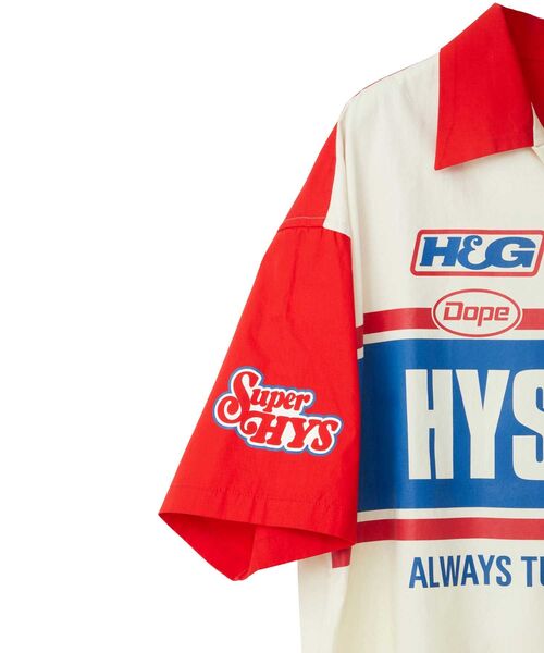 残り僅か!【ヒステリックグラマー】 HYSTERIC レーシングシャツ HYSTERIC レーシングシャツ(シャツ/ブラウス)|HYSTERIC