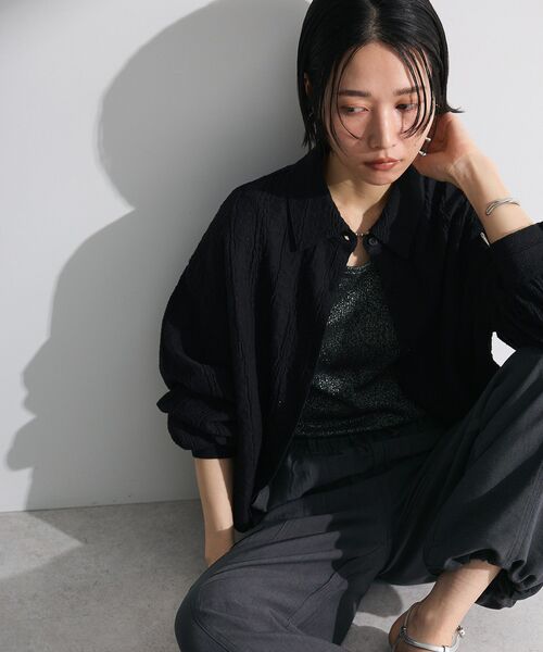 Sugar spoon(シュガースプーン)の「・SUGAR SPOON カットレースショートシャツ(シャツ/ブラウス・レディース・イエロー/オフホワイト/ブラック・FREE)」の2枚目の写真