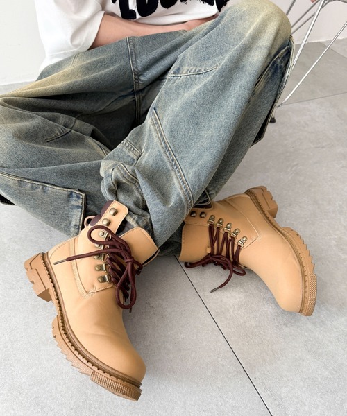 WEGO（ウィゴー）の「WEGO/トレッキングブーツ（ブーツ・メンズ・キャメル/ブラック・XXX-LARGE/XX-LARGE）」の13枚目の写真