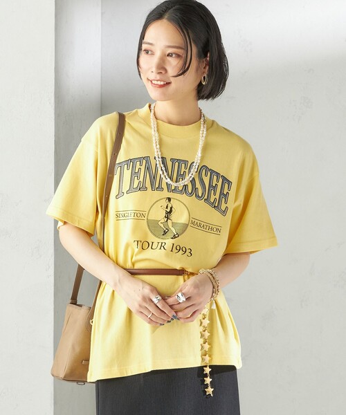 【入手困難】Lady&#39;s 米国 直輸入　TAILスコート＆Tシャツセット EC限定】YUZUTOWNスマイル ポケットロングTシャツ(サイズ：S
