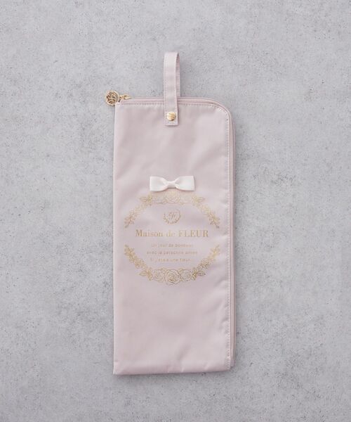 Maison de FLEUR（メゾンドフルール）の「アンブレラケース（折りたたみ傘・レディース・ライトピンク/ブラック・FREE）」の17枚目の写真