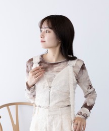 MAGASIN DE MODE Chou Chou（マガジンデモードシュシュ）の「【MAGASIN DE MODE Chou Chou】フリンジジャカードビスチェ レイヤード trc※（ベスト）」