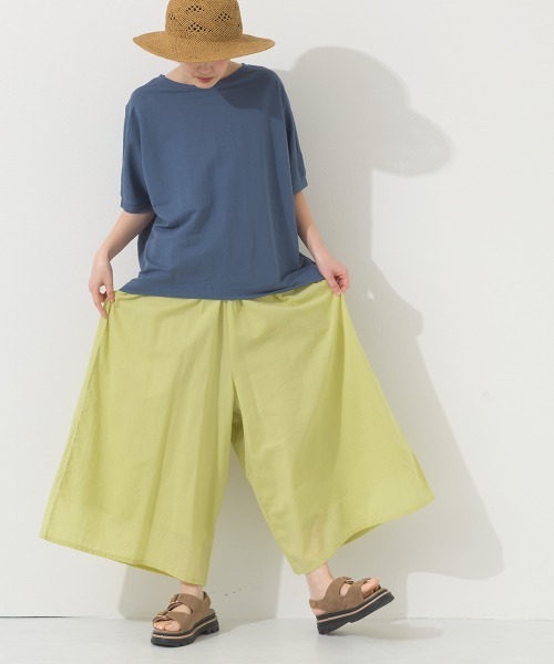 OMNES(オムネス)の「接触冷感ビッグシルエットプルオーバー半袖Tシャツ(Tシャツ/カットソー・レディース・アイボリー/ブラック/ブルー/レッド/ネイビー/ブラウン/ブルー系その他・FREE)」の18枚目の写真