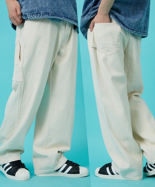 improves(インプローブス)の「デニム ペインターパンツ(デニムパンツ・メンズ・ブルー系1/ワンウォッシュ/キナリ/ブラック系1/ブラック/ライトブルー・MEDIUM/LARGE/X-LARGE)」の2枚目の写真