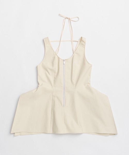 PRANK PROJECT(プランクプロジェクト)の「ストレッチダブルサテンスクエアヘムトップ / Stretch Double Satin Square Hem Top(その他トップス・レディース・ブラック/オフホワイト・FREE)」の13枚目の写真