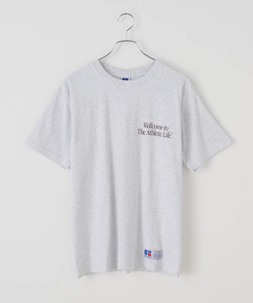Russell Athletic(ラッセルアスレティック)の「RUSSELL ATHLETIC/ラッセル・アスレティック BOOKSTORE JERSEY T(Tシャツ/カットソー・レディース・ライトグレー/イエロー・MEDIUM)」の8枚目の写真