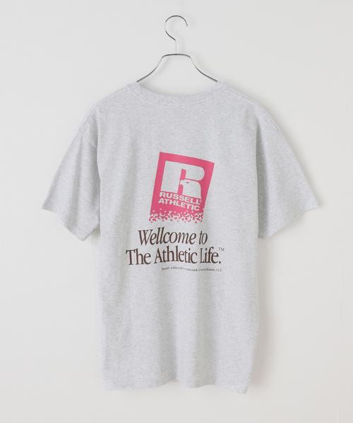 Russell Athletic(ラッセルアスレティック)の「RUSSELL ATHLETIC/ラッセル・アスレティック BOOKSTORE JERSEY T(Tシャツ/カットソー・レディース・ライトグレー/イエロー・MEDIUM)」の9枚目の写真