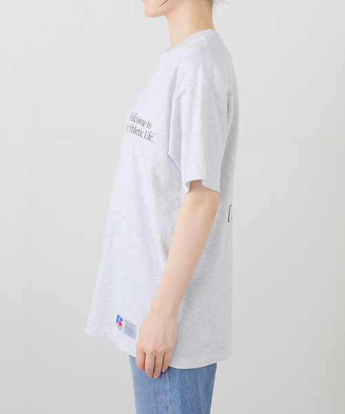 Russell Athletic(ラッセルアスレティック)の「RUSSELL ATHLETIC/ラッセル・アスレティック BOOKSTORE JERSEY T(Tシャツ/カットソー・レディース・ライトグレー/イエロー・MEDIUM)」の18枚目の写真
