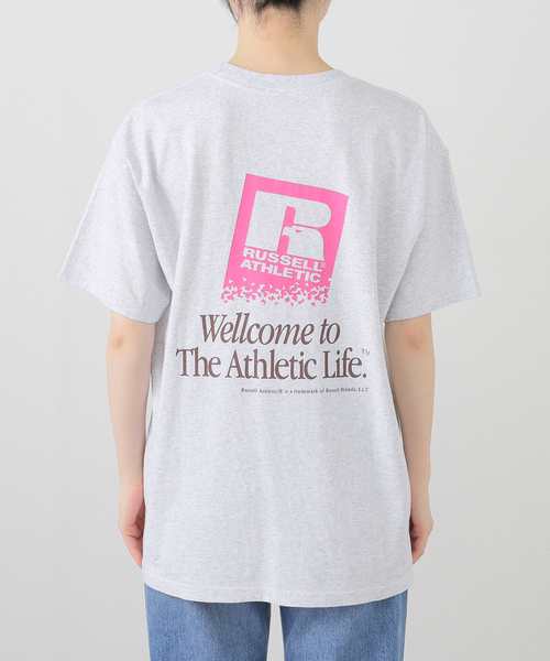 Russell Athletic(ラッセルアスレティック)の「RUSSELL ATHLETIC/ラッセル・アスレティック BOOKSTORE JERSEY T(Tシャツ/カットソー・レディース・ライトグレー/イエロー・MEDIUM)」の19枚目の写真