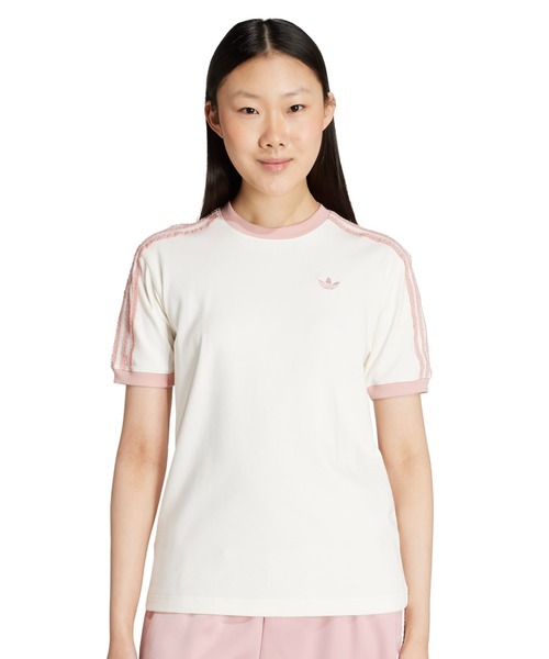 adidas RUFFLE 3S TEE / アディダス ラッフル スリーストライプ