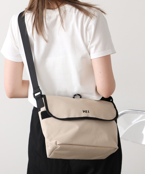 MEI(メイ)の「MEI/メイ MESSENGER メッセンジャーバッグ(ショルダーバッグ・メンズ・ブラック/ネイビー/ベージュ・FREE)」の9枚目の写真