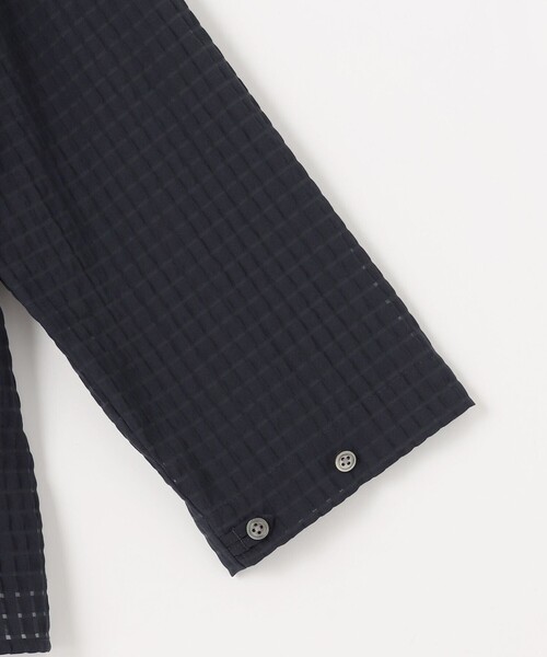 J.PRESS Ladies(J.プレス レディス)の「【洗える・吸水速乾】トリオシアーチェック シャツ(シャツ/ブラウス・レディース・ネイビー系/アイボリー系・XS)」の11枚目の写真