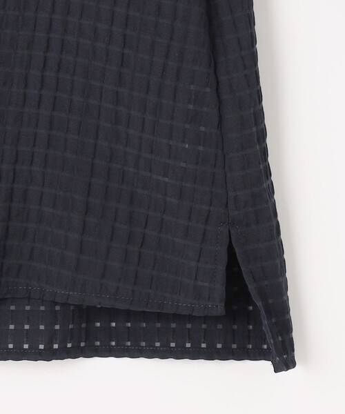 J.PRESS Ladies(J.プレス レディス)の「【洗える・吸水速乾】トリオシアーチェック シャツ(シャツ/ブラウス・レディース・ネイビー系/アイボリー系・XS)」の12枚目の写真