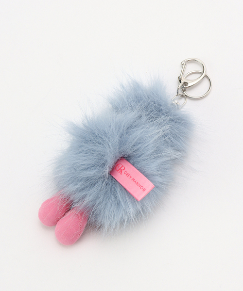 GREY MANSION / グレイマンション BABY OSTRICH POM-POM（キー