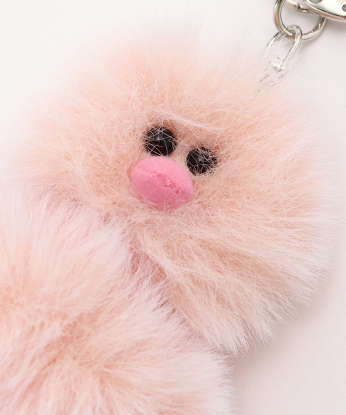 GREY MANSION / グレイマンション BABY OSTRICH POM-POM（キー