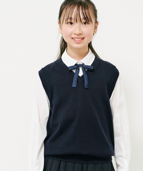 CHOPIN(ショパン)の「男女共用 Vネックニットベスト(ベスト・キッズ・ネイビー・140cm/150cm/160cm)」の5枚目の写真